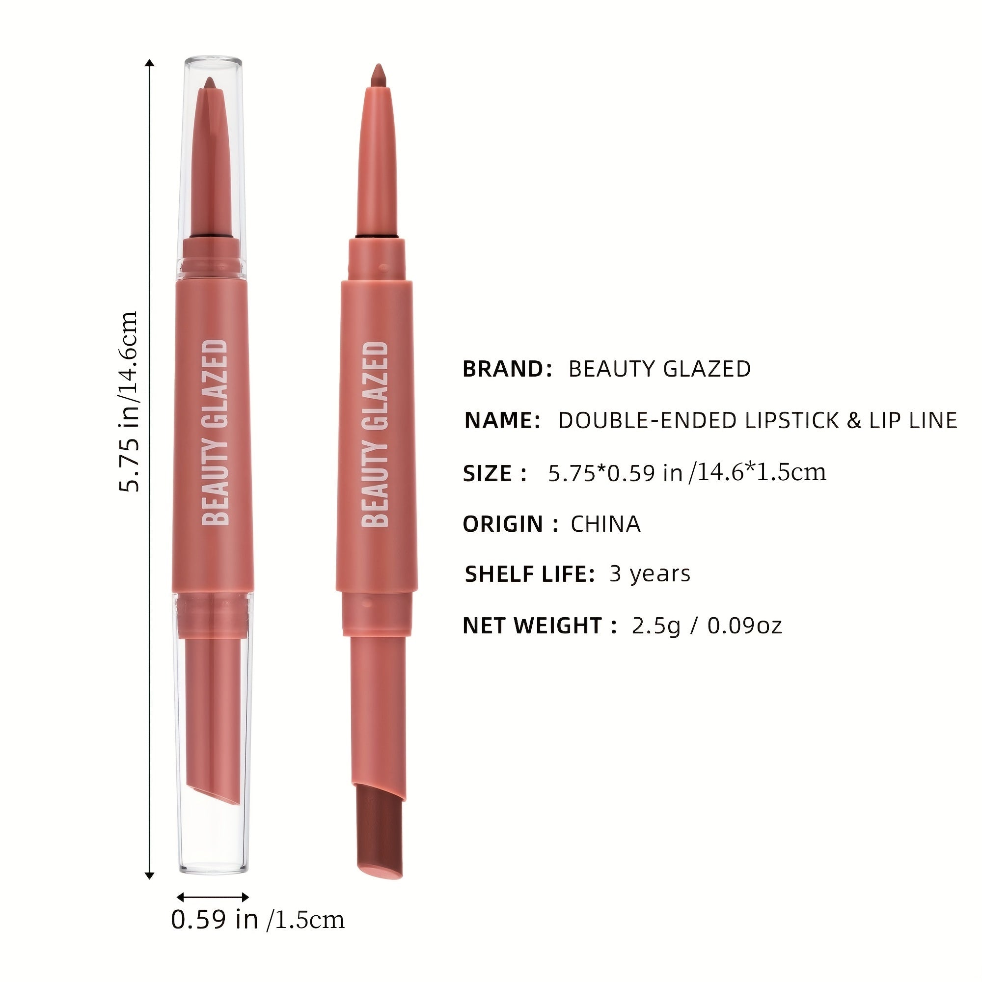 2-in-1 Waterproof Matte Lip Liner & Lipstick Set