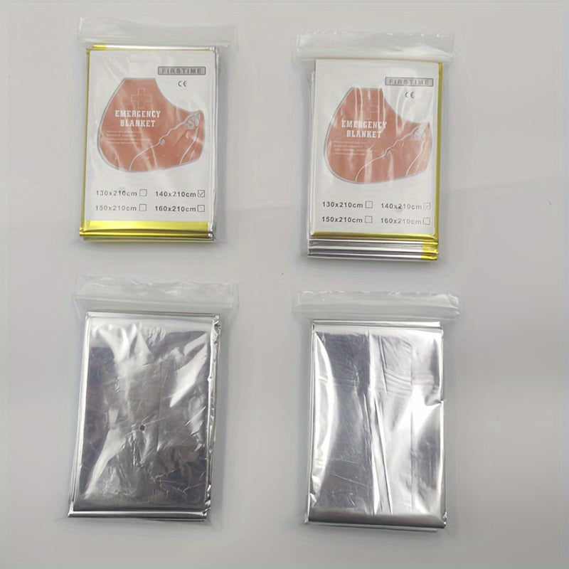 5pcs Outdoor Survival Insulation Blanket Emergency Sunscreen Blanket