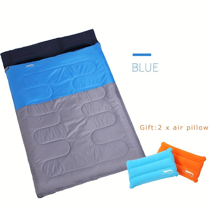 Portable Double Thickened Sleeping Bag For Outdoor Camping