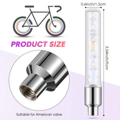 Waterproof Bike Wheel Light, 7 Modes, Night Riding, Mountain and Road Bikes
