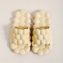 Women's Lychee Pattern Slides Massage Bath Shoes Non Slip Home Slides