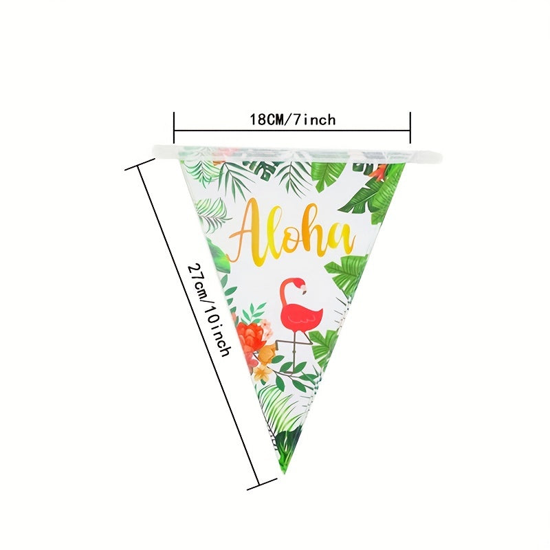 Triangle Flag Banner Pennant DIY Decoration Animals Mermaid Donut Theme