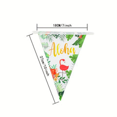 Triangle Flag Banner Pennant DIY Decoration Animals Mermaid Donut Theme