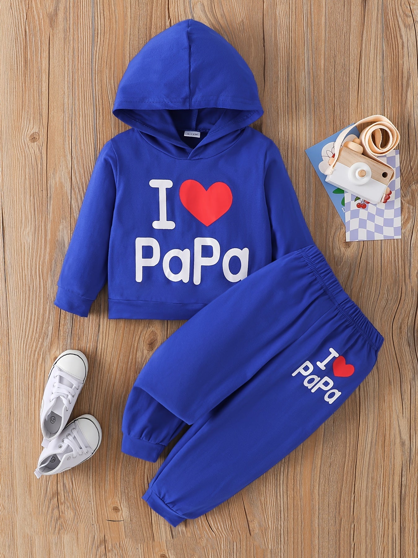 PAPA Casual Outfit Hoodie & Trousers Set for Boys