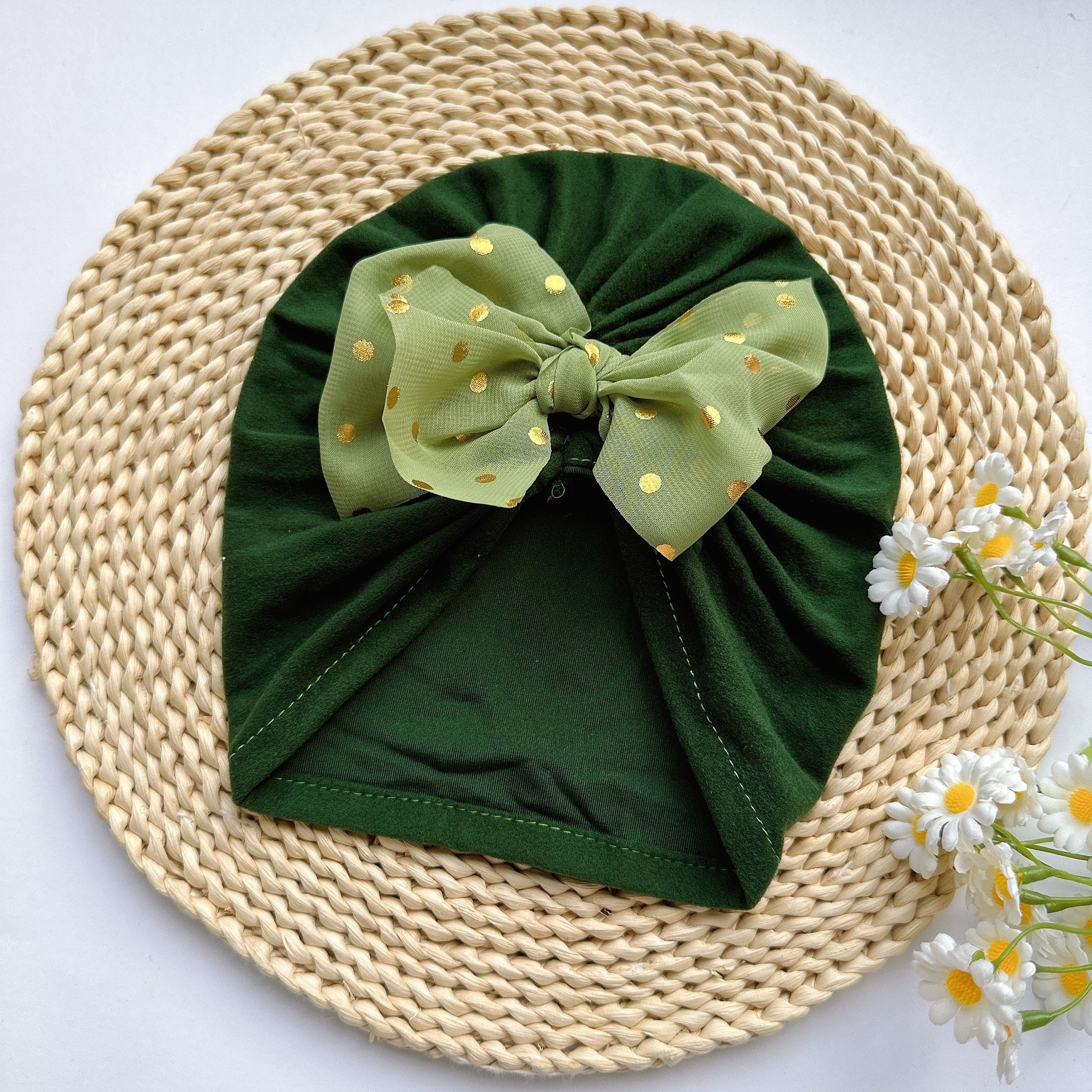 Soft Baby Headband Bowtie Hat for Newborns