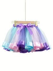 Girls Mermaid Costume Ballet Skirt Party Dance Tutu Skirt