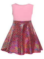 Girls Princess Dress & Accessories Sleeveless Dress Fish Cosplay Performance Cos