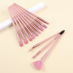 12pcs Synthetic Eye Makeup Brush Set Eyeshadow Eyebrow Eyeliner Concealer Kit