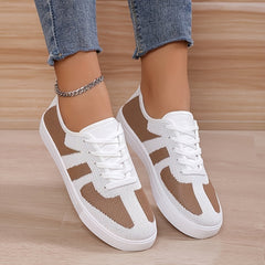 Women's Lightweight Lace-Up Mesh Sneakers for Casual Running
