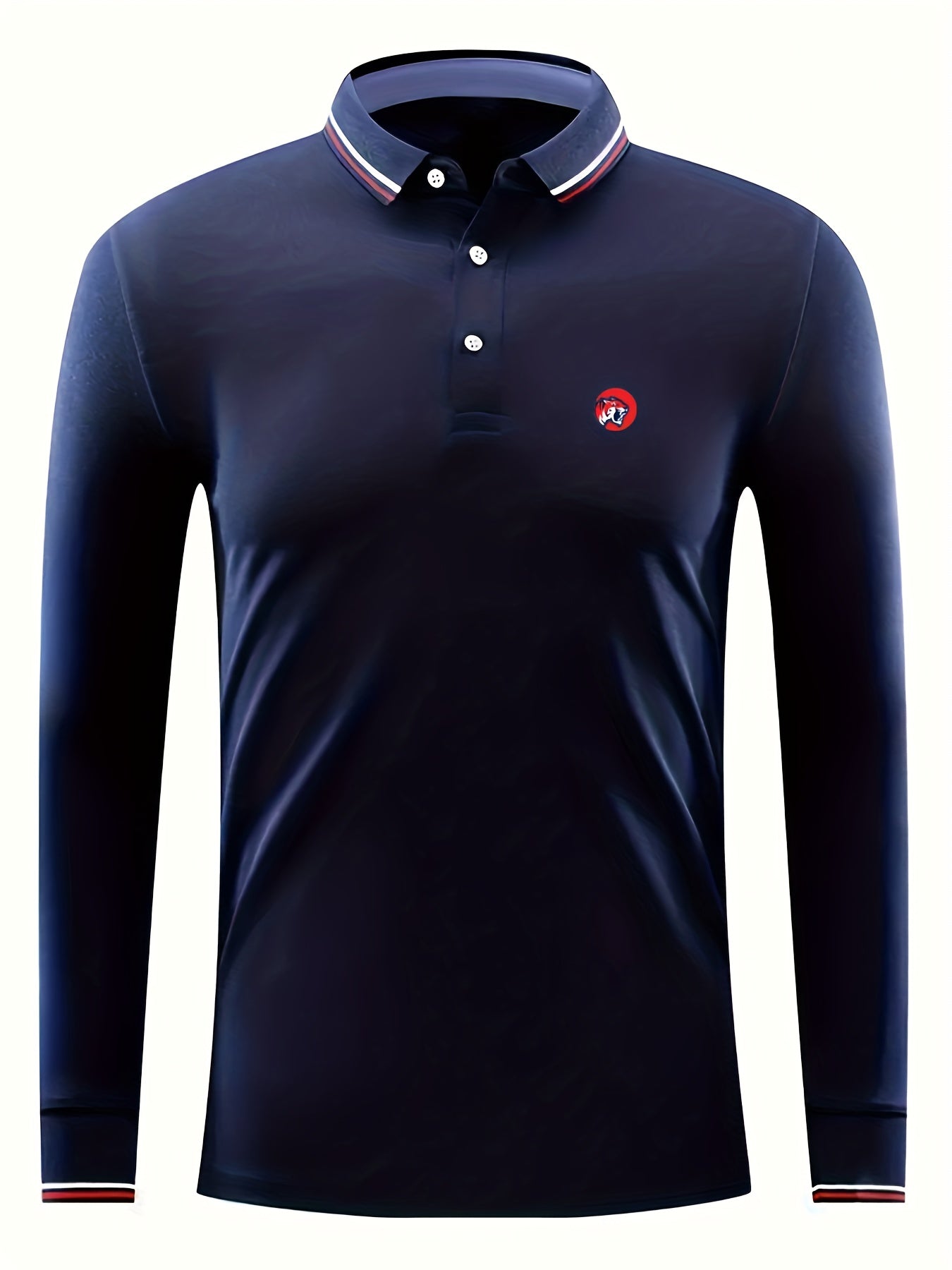 Leopard Print Men's Lightweight Polo Shirt