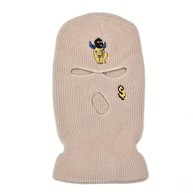Warm and Windproof 3 Hole Hat for Outdoor Activities