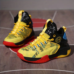 Boy's Block Basketball Shoes Comfy Non Slip Sneakers