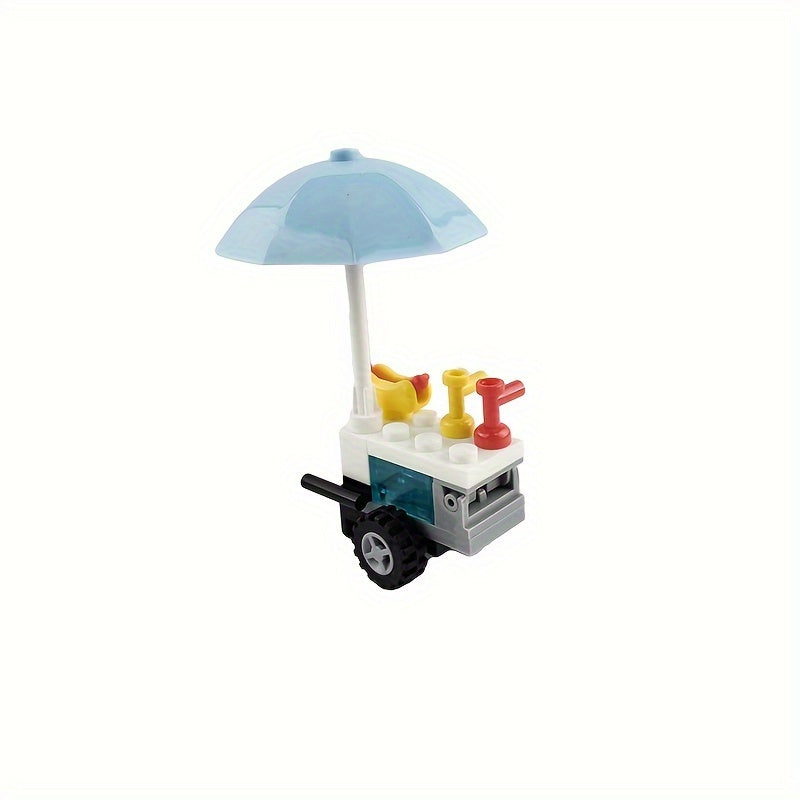 Street Food Scene Miniature Model for Diorama Display