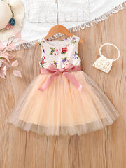 Girls Sleeveless Party Princess Dress Kids Summer Clothes
