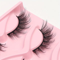 Natural Lightweight Fluffy False Eyelashes Cross Extension
