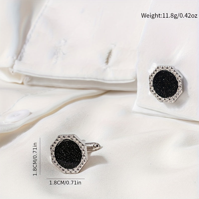Round Suit Shirts Cufflinks French Sleeve Studs