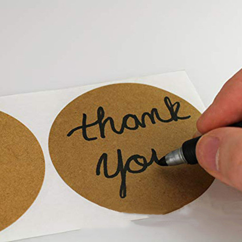 500PCS Round DIY Holiday Baking Stickers