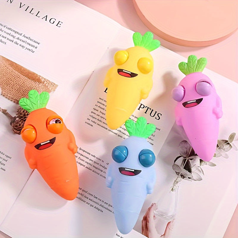 Prank Carrot Decompression Toy - Relaxing Squeezable Vegetable