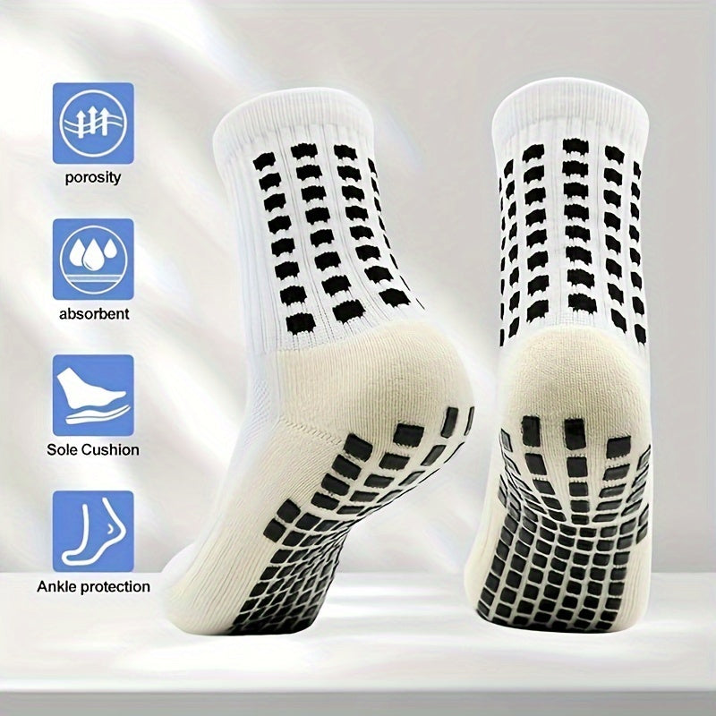 Men's Football Socks Outdoor Sports Socks With Gripper