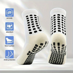 Men's Football Socks Outdoor Sports Socks With Gripper