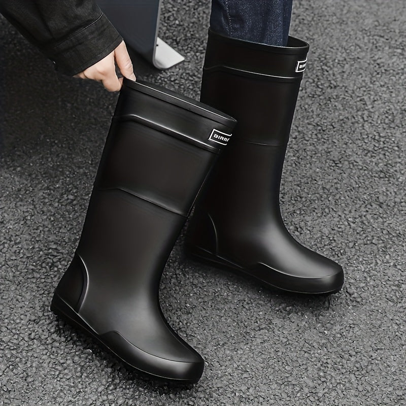 Women's Waterproof Non slip Rain Boots Comfortable High Tube Outdoor Rain Boots