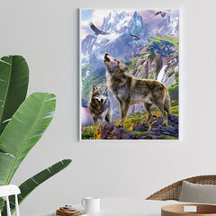 Wolf Pattern Canvas Painting Poster Prints Home Wall Decoration Art
