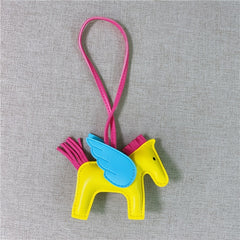16pcs Flying Horse Keychain Bag Charm Pendant Accessory Keychain