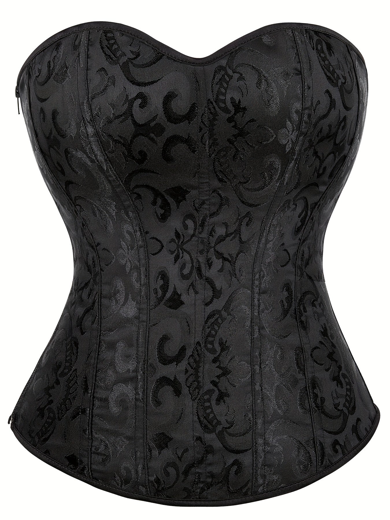 Strapless Corset Bustier Tummy Control Lace Up Body Shaper