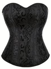 Strapless Corset Bustier Tummy Control Lace Up Body Shaper