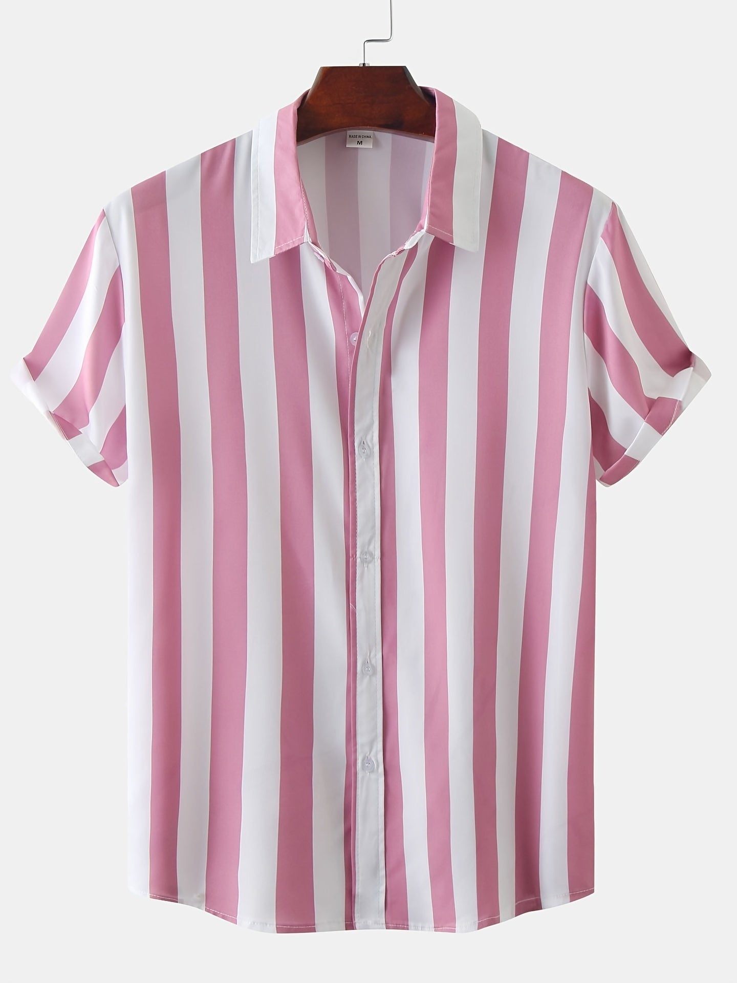 Mens Beach Style Stripe Painting Short Sleeve T-Shirt