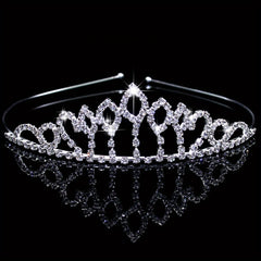 Rhinestone Queen Crown Tiara Wedding Hair Accessory