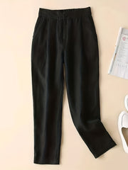 Solid Versatile Casual Summer Pants Women's Clothing