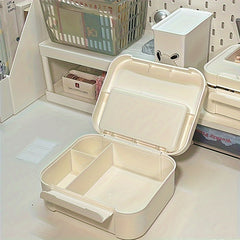 Covered Desk Storage Box Memo Stationery Holder