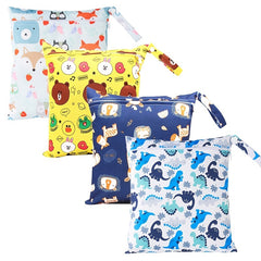 Waterproof Wet and Dry Diaper Bag - Cartoon Pattern
