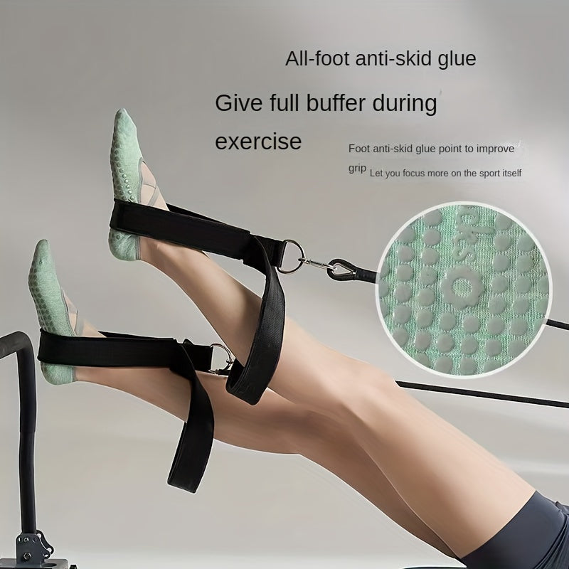Women's Non Slip Yoga Socks with Cross Strap and Grips