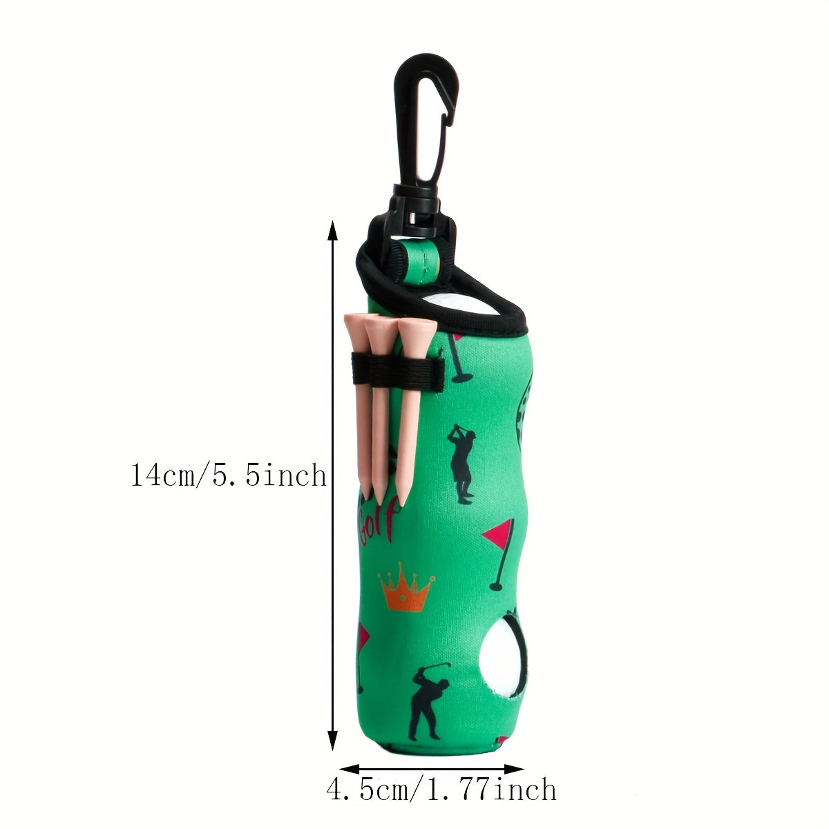 Small Golf Ball Bag Waist Storage Tool Kit Portable with Hook