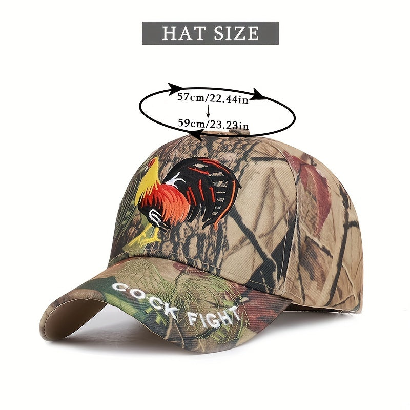 Camouflage Baseball Cap Animal Embroidery Sun Hat