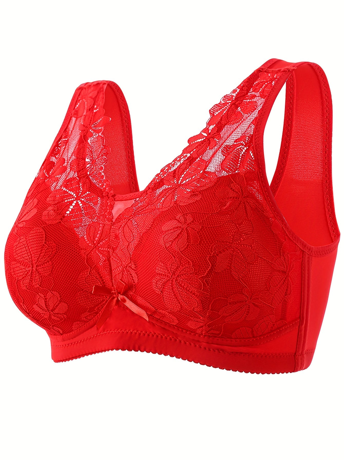 Lace Wireless Push-Up Bra for Women