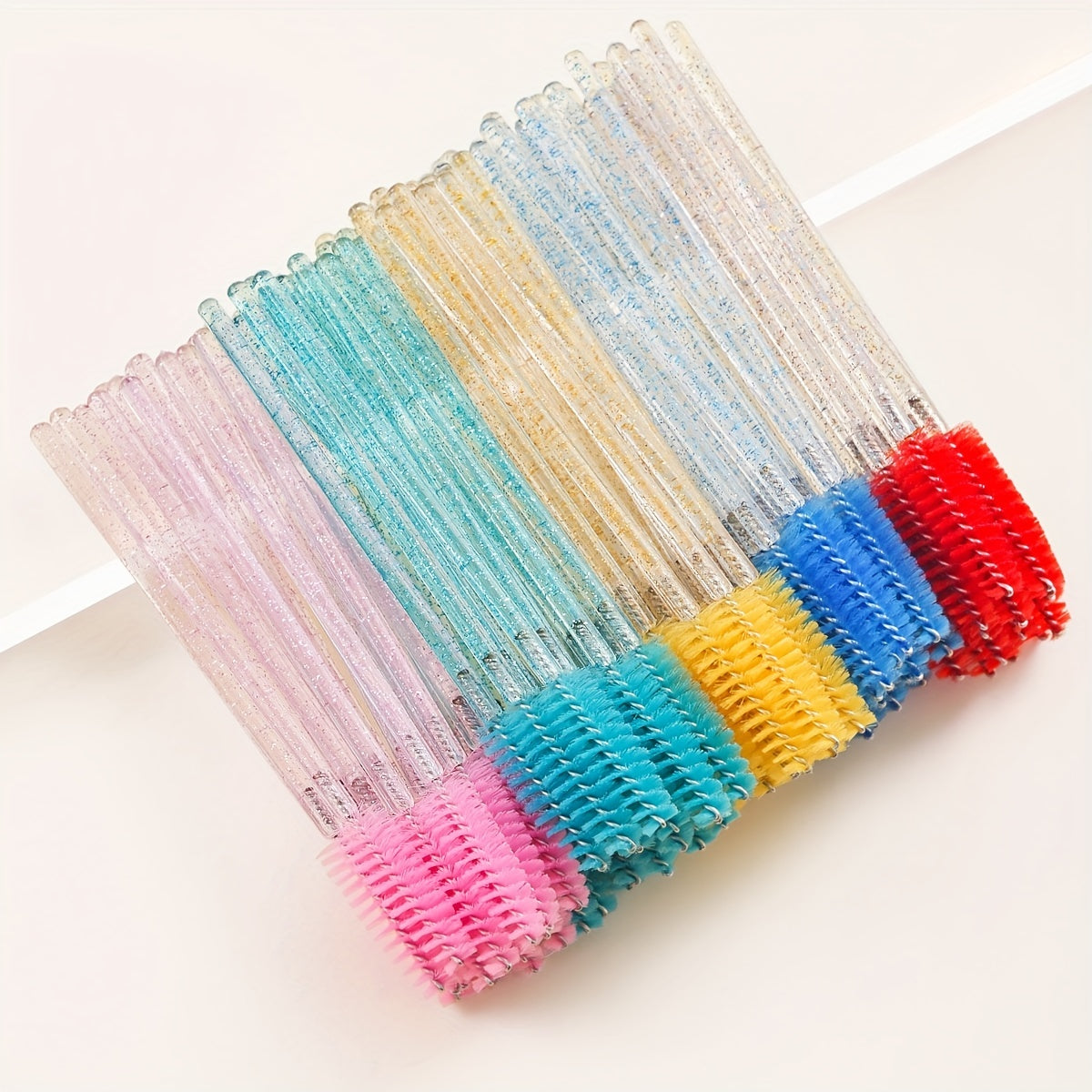 10pcs Crystal Eyelash Brush Spoolie Brushes for Extensions & Mascara