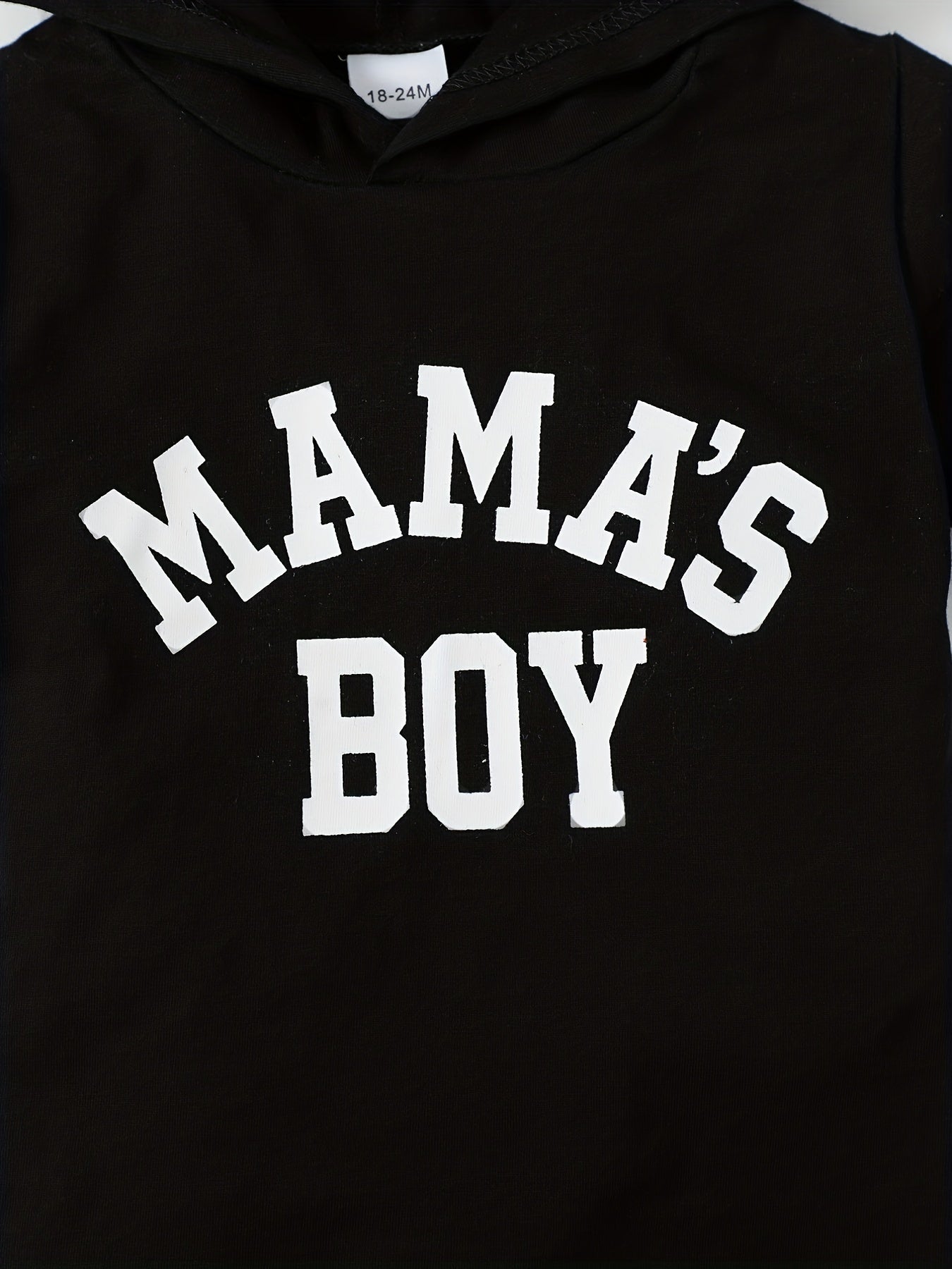 2pc Boys Teen Casual Mama' Boy Hooded T shirt & Shorts Set