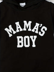 2pc Boys Teen Casual Mama' Boy Hooded T shirt & Shorts Set