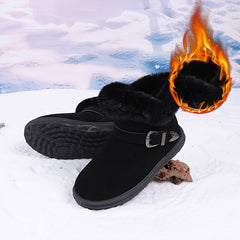 Women's Winter Snow Boots Cozy Ankle High Slip On Insulated Shoes