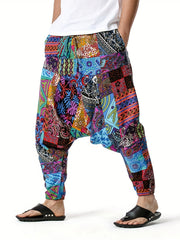 Men's Bohemian Harem Pants Beach Yoga Trousers