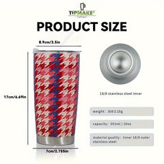 20oz Stainless Steel Insulated Cup Vacuum Flask Coffee Mug with Lid