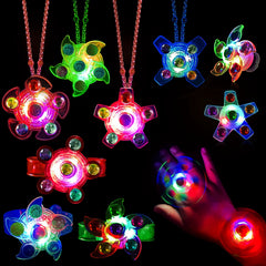 LED Light Up Fidget Spinner Party Favors Kids Birthday Supplies Halloween