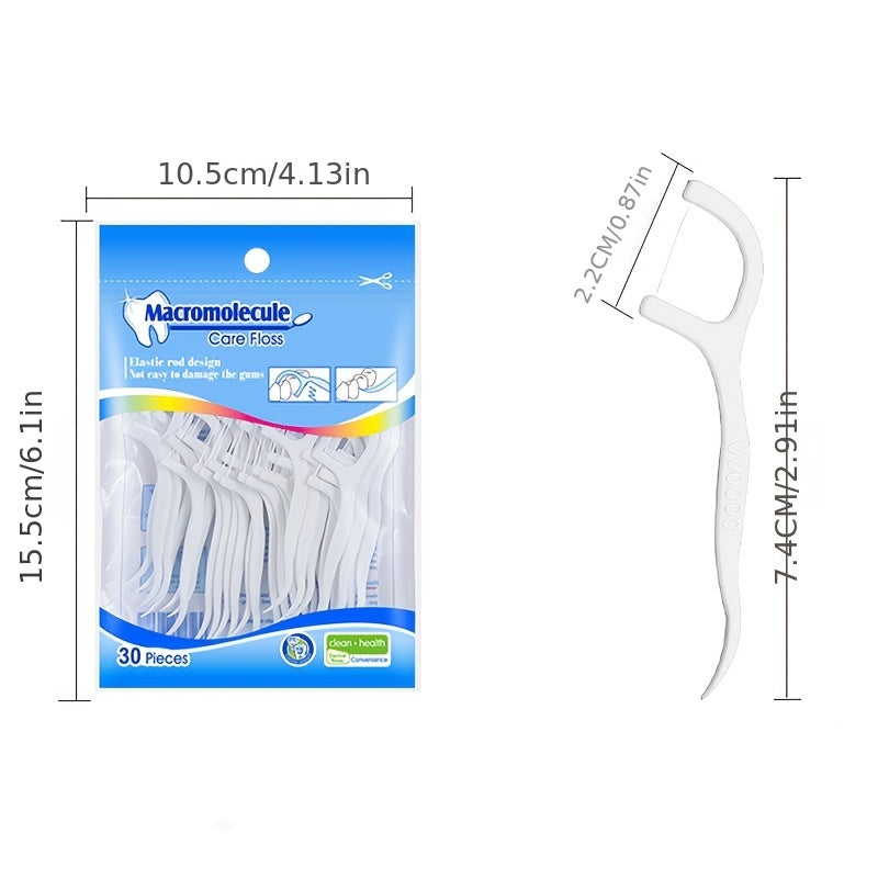 30pcs Professional Dental Flossers for Adults