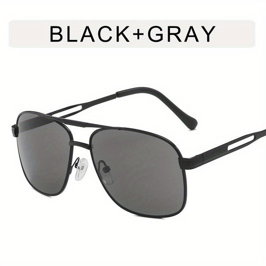 Top Bar Aviator Sunglasses Metal Gradient Glasses UV400