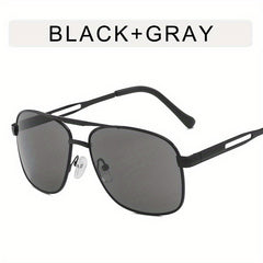 Top Bar Aviator Sunglasses Metal Gradient Glasses UV400