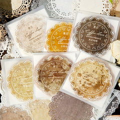Vintage Lace Scrapbooking Supplies Flower Frame Paper DIY Junk Jou