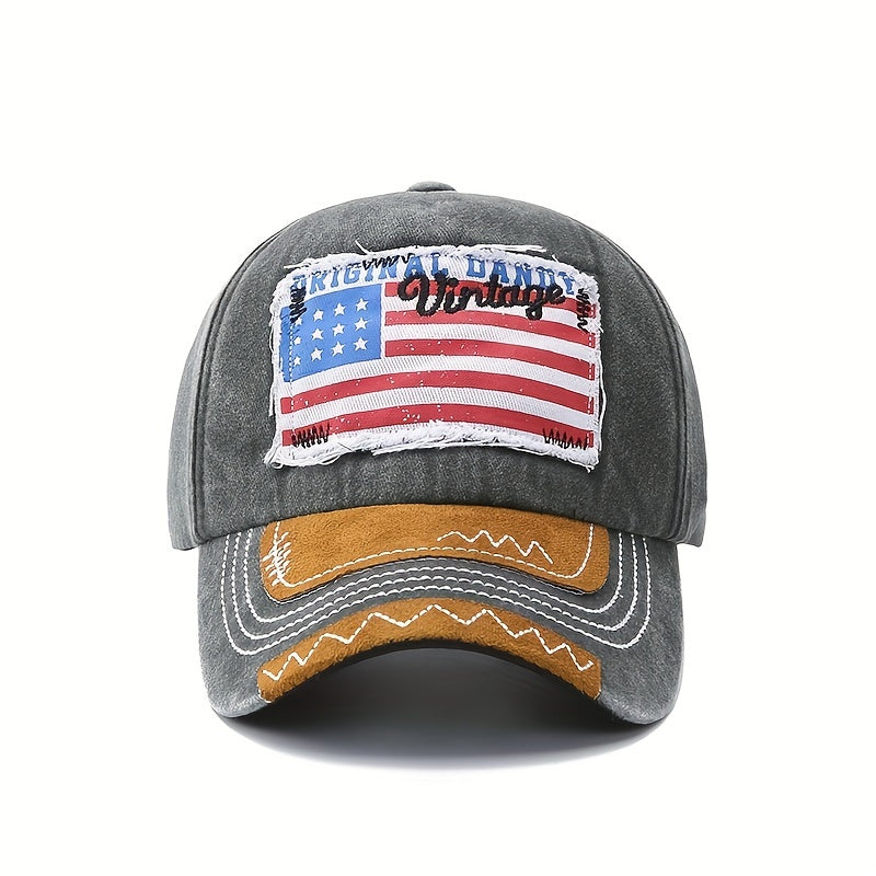 US Flag Baseball Cap Sun Hat Duck Tongue Cap
